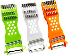 Dada Mfg 726954667037 Aliotech 3pcs 5 In 1 Handheld Plastic Multifunction Kitchen Peeler Grater Slicer