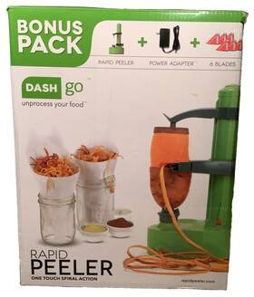 Dash Go 856290005191 Go-rapid Peel-peels And Spirals Fruits/vegetables Effortlessly-in Green Read