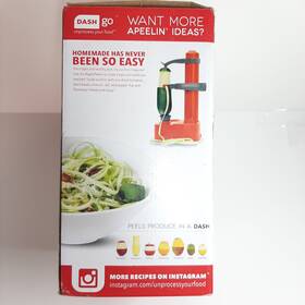 Dap001 Dash Go - Rapid Peeler Peels And Spiral Cuts Fruits Vegetables