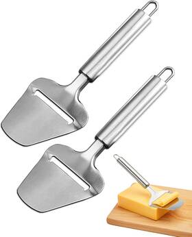 Dawzmr 731041063074 2pcs Stainless Steel Cheese Slicer Multi-functional Shaver Plane Non-stick Pee