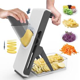 Dayih 731223839619 Mandoline Slicer Safe Multifunctional Dicer Adjustable Commercial Mach