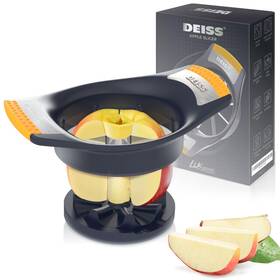 8-sli Deiss 251969663652 Lux 4.25 Inch Apple Slicer And Corer With Cutting Base Stainless Steel