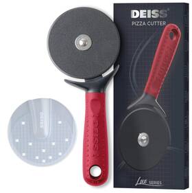 Deiss 251969676737 Lux Heavy Duty Pizza Cutter With Wheel Slicer- Stainless Steel Sharp Smooth P