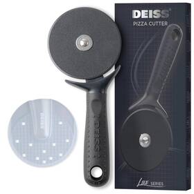 Deiss 251969676751 Lux Heavy Duty Pizza Cutter With Wheel Slicer- Stainless Steel Sharp Sm