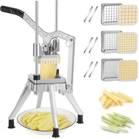 Depfall 755517256869 Commercial Vegetable Chopper Stainless Steel French Fry Cutter Heavy Duty Po