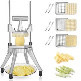 Depfall 755517258030 Commercial Vegetable Chopper Stainless Steel French Fry Cutter Heavy Duty Po