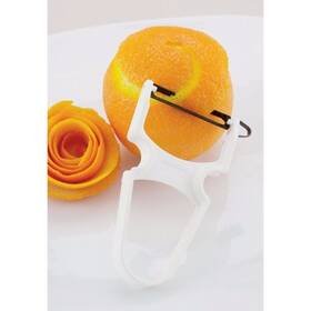 91500 Dexter Outdoors Swiss Peeler White Plastic Handle