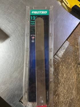S140-12pcp Dexter-russell Inc. The Edge 12 Inch Sani Safe Roast Slicer Easy To Resharpen Red Handle Meat
