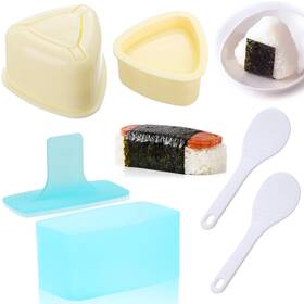 Dimvka 770651204354 3 Pack Onigiri Sushi Maker Mold Non Stick Musubi Press Triangle Rice