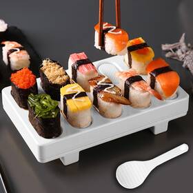 Dimvka 793288842485 Onigiri Mold 10 In 1 Mini Japanese Rice Ball Sushi Maker White