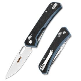 Dp8129-bk Dispatch Edc Folding Knife With Clip 3 Inch D2 Steel Drop Point Blade G10 Handle