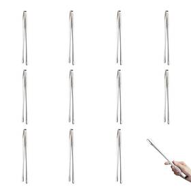 Dodxiaobeul 757273648230 12 Pcs Tongs For Cooking 11 Inch Korean Bbq Portable Stainless Steel Gr