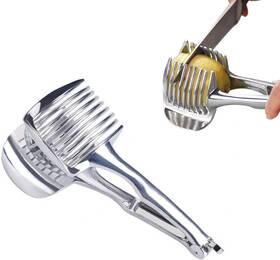 Donleeving 313054944993 Stainless Steel Onion Slicer Lemon Tomato Multipurpose Handheld R
