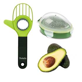 Dotala 615311141368 3 In 1 Avocado Slicer Tool And Saver Keeperavocado Pit Remover Cut