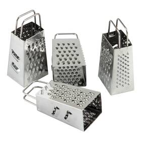 Ya00069 Dranvosk Mini Box Cheese Graters Set Of 4 Stainless Steel One Size Silver