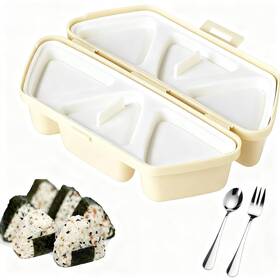 Dumfurc 768381773189 6-in-1 Triangle Onigiri Mold - Make 6 Rice Balls For Sushi Musubi