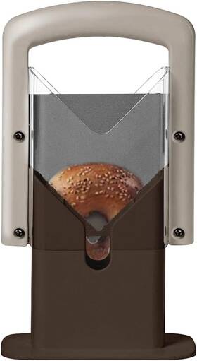 Dy0808001 Dylvan Bagel Slicer Safety Handle Cutter Stainless Steel Silver