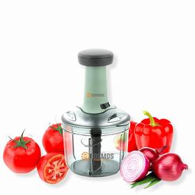 E-cosmos 267508651866 Food Chopper 900ml Steel Large Manual Hand-press Vegetable Mixer Cutter To Onion