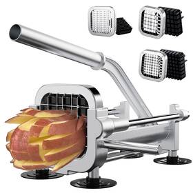 Ct218341 Eascandy French Fry Cutter Heavy Duty Potato Slicer Stainless Steel Fries Cut