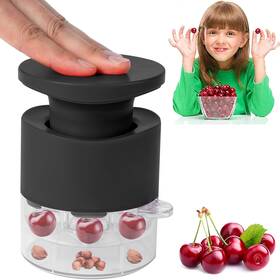 Eddhomes 744110145854 Cherry Pitter Tool 7-in-1 Portable Cherries Seed Remover Fruit Pit Core Remove