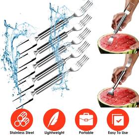 Edge Collections 749569265337 New 5-pack Watermelon Cutter Slicer - Dual Head Fruit Cutting Fork And Knife