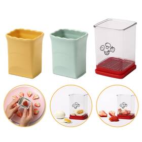 Edgnb 767659524546 3 Pack Cup Slicers Fruit Slicer Vegetable Speed With Push Plate Eg