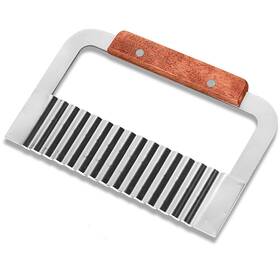 Deb001 Ehdching 1pcs Stainless Steel Wavy Crinkle Cutter Potato Vegetable Cutting Tool