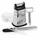 Ek001 Elite Kitchenware Grater Peeler Slicer Set Stainless Steel Microplane Box 3 Pcs 682500386220