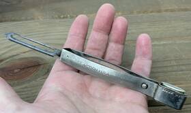 2220169 Ekco Vintage Nee Action Peeler Circa 1940 Pat Rare End Blades James A Murdock