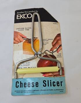 A39kp Ekco Stainless Steel Cheese Slicer 1960s 3 Inch W X 6 L New In Package