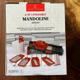 Emeril Lagasse 840147822475 New 6 In 1 Mandoline Food Slicer Set Bagasse Unused Open Box
