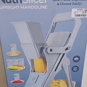 6597q Emson Nutrislicer Upright Mandoline Slicer Bpa Free Dishwasher Safe 5 Blades
