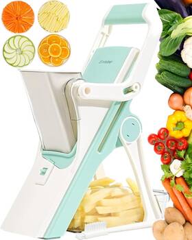 Qql001 Enleber Safe Mandoline Slicer Upright Vegetable Chopper-julienne Dicer For Kitchen P