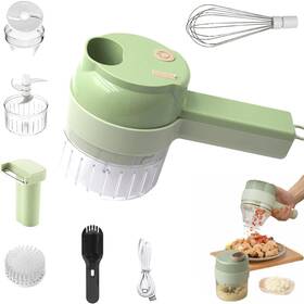 Enthowother 029624833357 5 In 1 Electric Vegetable Chopper Mini Handheld Set Smart