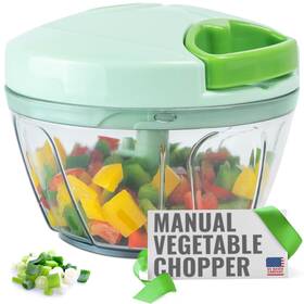 Epht07 Epar Manual Food Processor - Pull String Hand Chopper For Kitchen Handheld Veget
