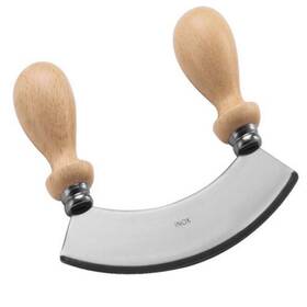 Eppicotispai 017790004820 Stainless Steel 6-inch Mezzaluna Chopper/mincer With Wooden Hand