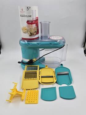 Ce29103 Essentials Cook S Electric Mandoline Slicer / Dicer Aqua Blue Model
