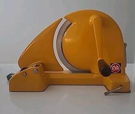 B3-b14 Eva Vintage Yellow/orange Retro Meat Bread Food Slicer Denmark