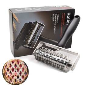 Evnsix 659516529972 Pastry Lattice Roller Cutter - Stainless Steel Professional Dough Top Pie Pizza