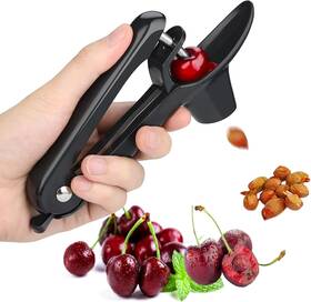 Cherrypitter-1 Fanlory Cherry Pitter Tool Heavy-duty Stainless Steel Pitting Portable Black
