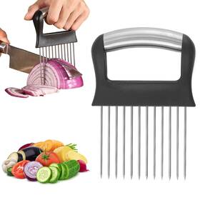 Fantexy 719645391977 Onion Holder For Slicing Large Cutter Stainless Steel Onio