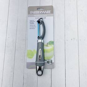 Farberware 024131393787 Professional Euro Peeler Stainless Steel Blade Plastic Grey Handle