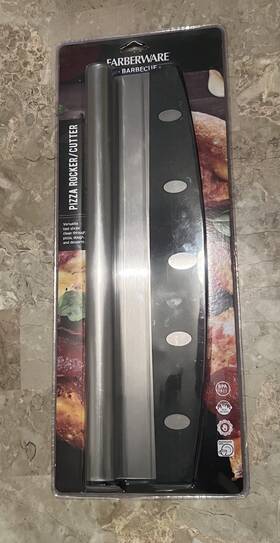 Farberware 024131482641 14 Inch Blade Pizza Rocker Cutter Stainless Steel Barbecue Nwt