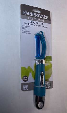 5258360 Farberware Professional Euro Peeler With Stainless Steel Blade Teal