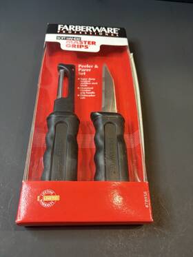 78958 Farberware Professional Peeler And Parer Set Master Grips Soft Handle Nib