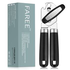 Faree 198715794618 Multifunctional 3-in-1 Can Opener Manual Heavy-duty Stainless Steel Hand Held