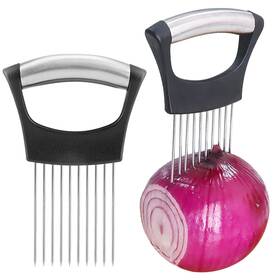 Fatuxz 760754867082 Onion Holder For Slicing Convenient Grip Cutter Vegetable Sli