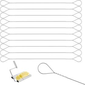 Em9bjvkxj Fdclixuvol 10 Pcs Cheese Cutter Wire Slicer 5.7 Inch Stainless Steel For Cutting