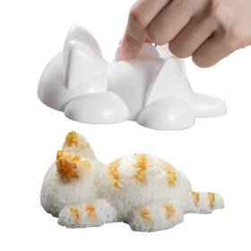 Gm251003 Feelp0p0 Cute Cat Shape Onigiri Mold Sushi Maker Food Safe Plastic Rice Fo