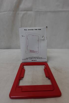 Bg12tr Firelite Trim Ring Red For All Manual Bg12 Fire Alarm Pull Stations Nos